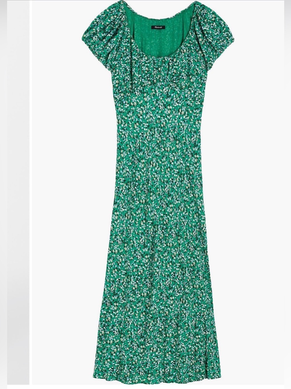 Madewell Floral ruched scoop dress